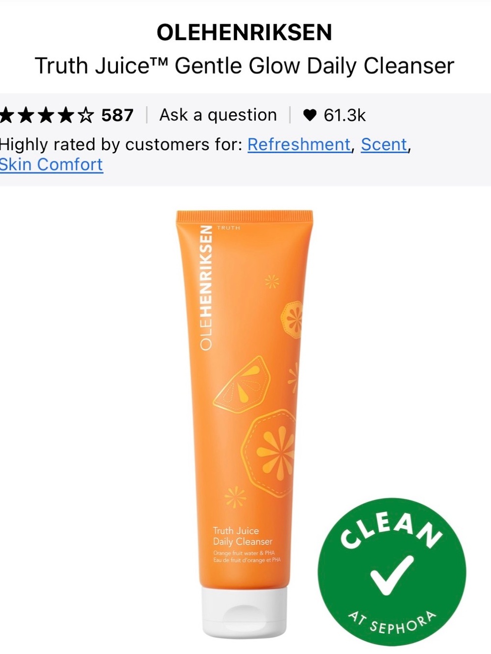 Ole Henriksen Orange Truth Juice Daily Cleanser